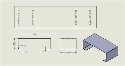 drawing sheet metal solidworks|show bend lines SolidWorks drawing.